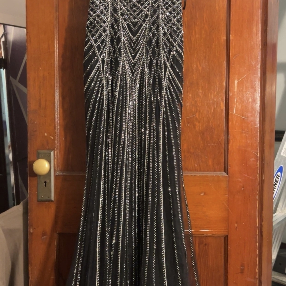 Cinderella Divine Black and Silver Gown